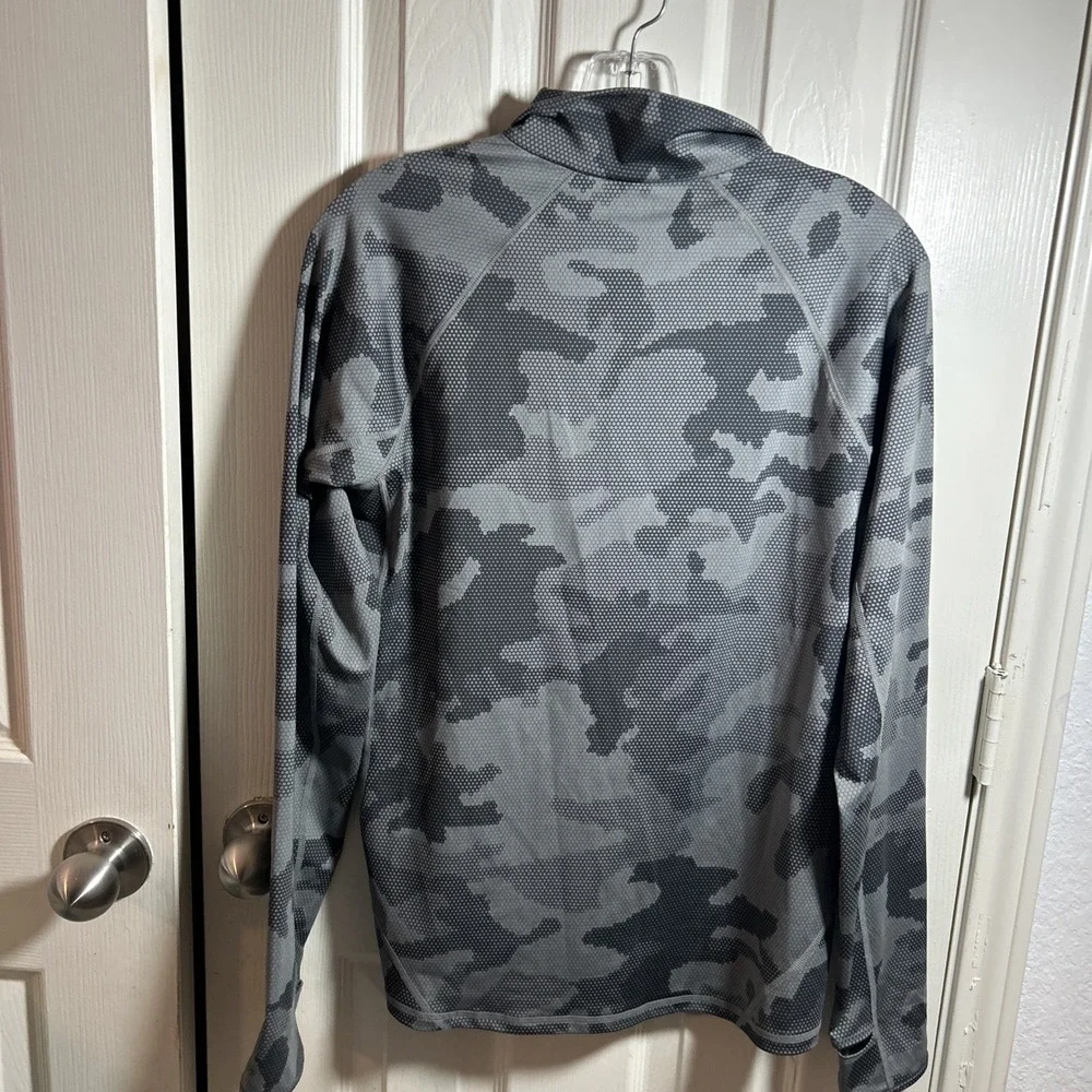 Ralph Lauren 1/4 Zip Pullover Jacket Gray/Pink M Fallen Oak Golf‎ Wicking